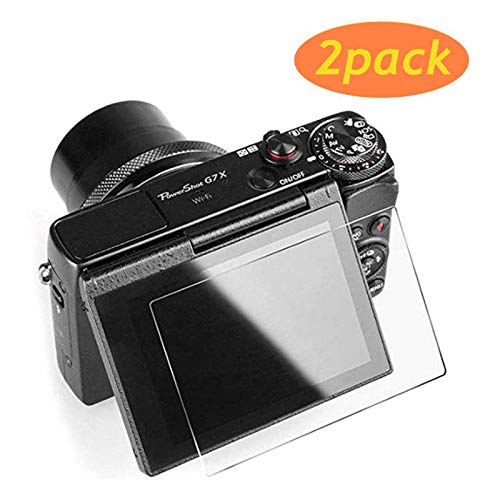 [2-Pack] Screen Protector Tempered Glass for Canon G7X Mark III - Ultra Thin