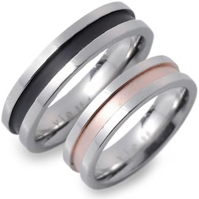 [ヴィー] ステンレス ペアリング ブラック R1001BK-R1001P