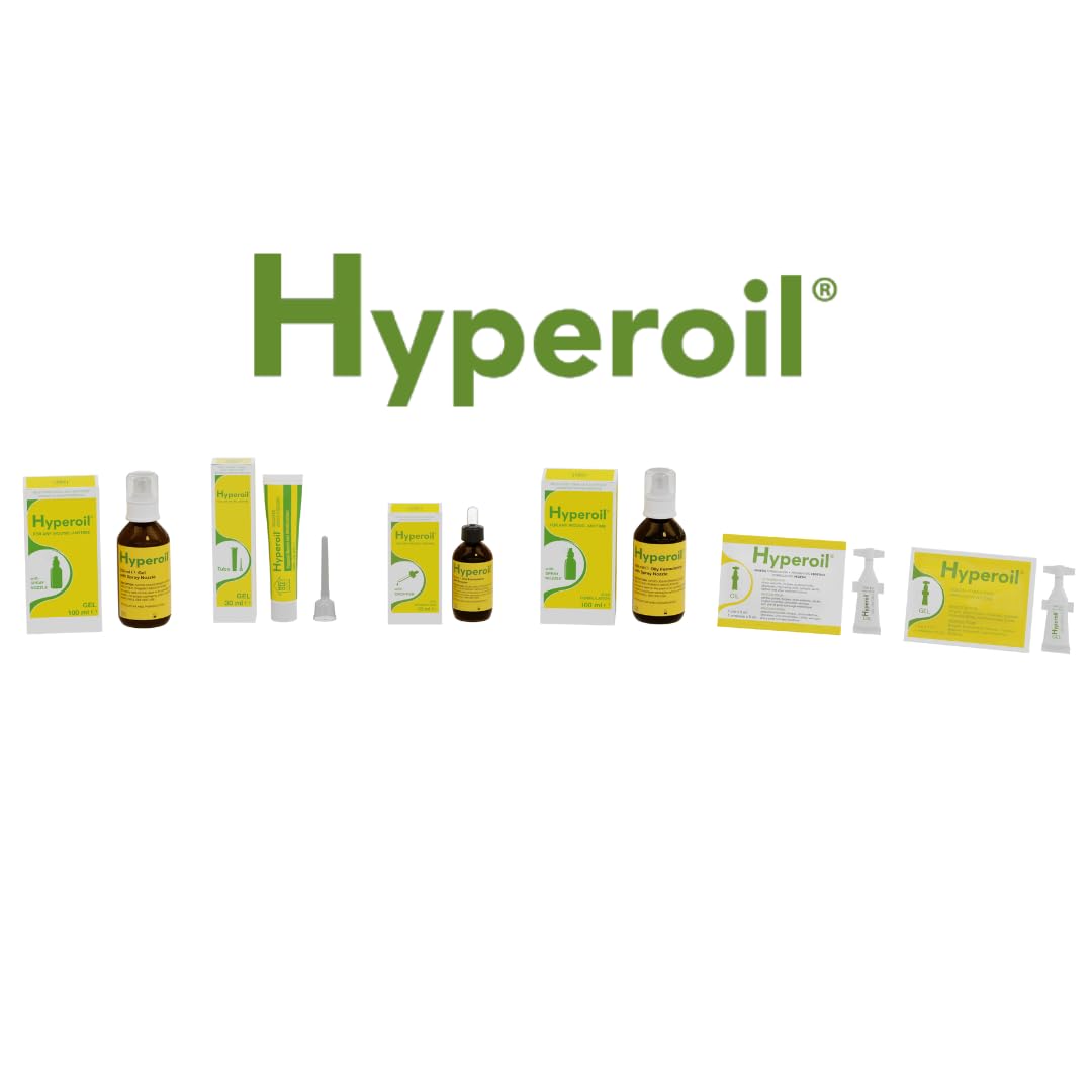 Hyperoil Olio Spray per Lesioni e Alterazioni Cutanee - Piaghe da decubito - Ustioni - Ferite - Dispositivo medico - 100 ml