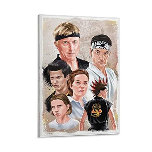 XXJDSK Toile Peinture Cobra Kai Affiche Cover