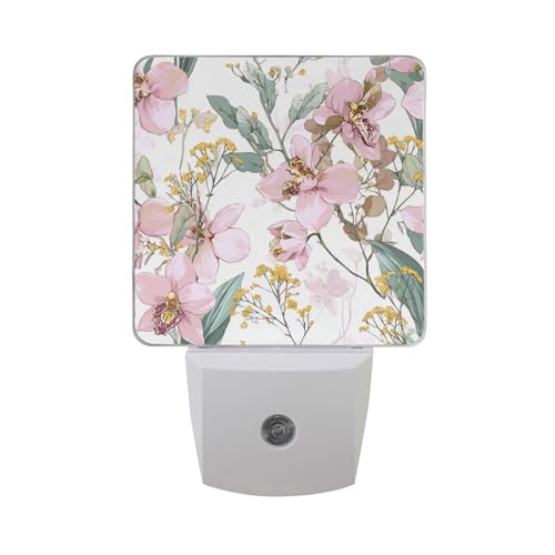 Luz Nocturna Sensor con Diseño de Flores Orquídea miniatura 7