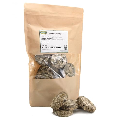 Masterfeed Trockenbarf Rinderblattmagen Taler, gefriergetrocknete Qualität, Barf Leckerli für Hunde, 150 g