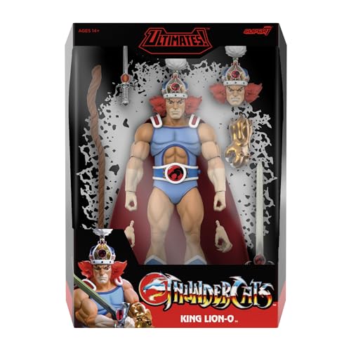 Super7 ULTIMATES! Thundercats King Lion-O - 7" Thundercats Action Figure with Accessories - Classic Cartoon Collectibles and Retro Toys - image 1