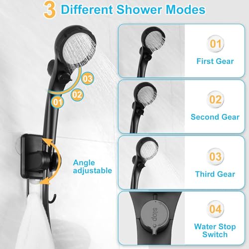 Douche portable camping étanche IPX7 avec kit douchette extérieur USB