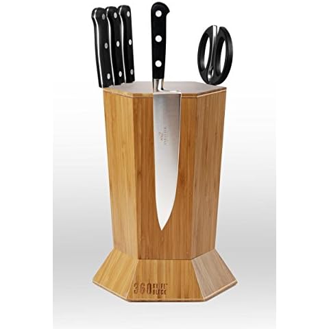 360KnifeBlock™ - ROTATING - Magnetic - BEST Universal Knife Block - Made in America Cover