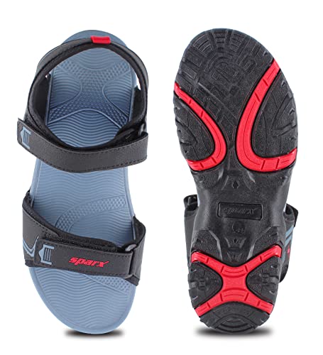 Image of Sparx Men's Sandal, Black Bluish Grey, 6 UK