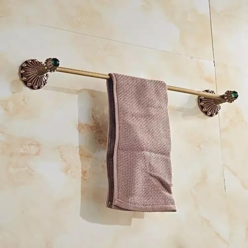 Support de rangement mural en laiton antique pour petite douche