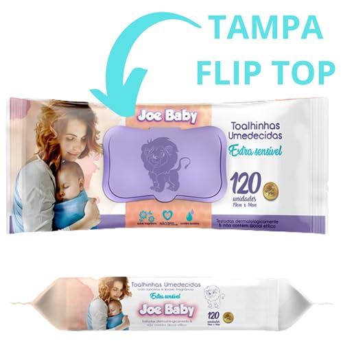 Kit Lenços Umedecidos Toalhas 3 Pacotes 120 Unidades Cada Com Tampa