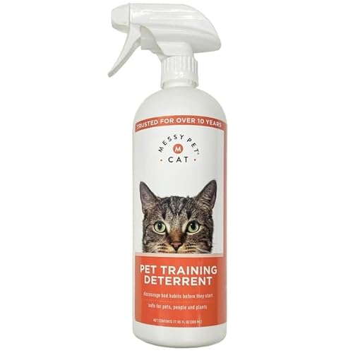 Training Deterrent Spray Helps Stop Scratching, Other Bad Cat Behaviors: Peeing, Marking - 27 Oz, Can Be Used Indoors and Outdoors.