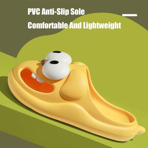 Cute Big Eyed Dog Slippers, Women´s Tongue Kiss Slippers, Anti-Slip Beach Pool Shower Shoes, Closed Toe Slide Sandals4