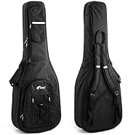 Generous 18mm interior padding for protection Carry handle & rucksack straps for easy transportation Total length: 112cm, Upper bout width: 34cm, Lower bouth width: 42.5cm, Depth: 10cm Heavy duty zips with waterproof exterior ensures protection Three...