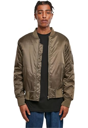Veste Bomber Homme Build Your Brand blouson aviateur noir vêtement automne veste mi-saison