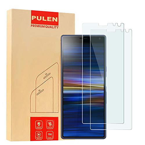[2-Pack] Pulen for Sony Xperia 10 Screen Protector,HD Anti-Fingerprints Anti-Scratch Bubble Free 9H Tempered Glass for Sony Xperia 10,6.0'' 2019