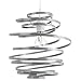 Produktbild Zeitgenössisch Grau Hochglanz Metall Doppelband Spirale Spirale Wirbel Decke Licht Hängeleuchte von Happy Homewares