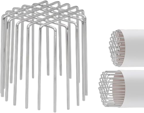 Image of 2 PCS 304 Stainless Steel Drain Pipe Bird Guard, Adjustable Anti Bird Nest Pipe Cover, Plug-in Vent Pipe Protector for Balcony, Outdoor Drain, Exhaust Pipe & Wall Pipe, Rust Resistant Drain Mesh Guard