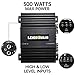LEIGESAUDIO 500 Watts MonoBlock Amplifier, Class D, 1 Ohm Stable Subwoofer Amplifiers for Car Audio Speakers