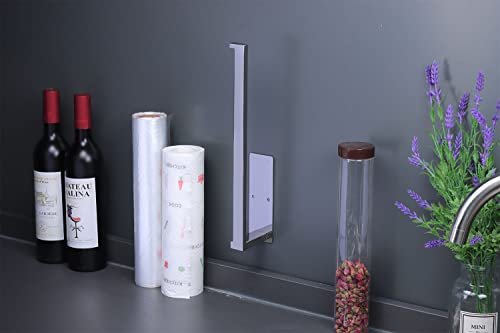 Vanloory Paper Towel Holder, Paper Towel Holder Under Cabinet Stainless Steel Paper Towel Rack Available In Adhesive And Screws, Paper Towel Dispenser For Kitchen, Bathroom (Polished Chrome, 13 Inch) #TOP6