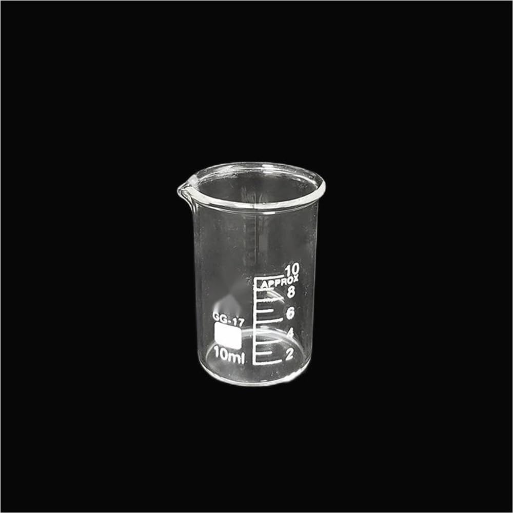 Cilindro graduato in vetro, borosilicato 3.0, becher a forma bassa, attrezzatura da laboratorio per misurazioni accurate