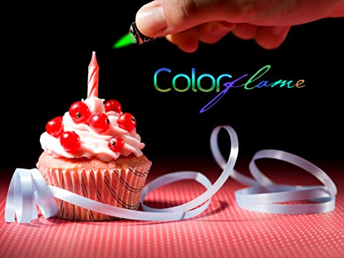 Encendedor a llama colorida 2 unidades Colorflame miniatura 3