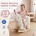 labebe Baby Rocking Horse, Plush Rabbit Animal Rocker, Wooden Rocking Horse with Seat Belt, Kid Ride On Toy for 12M+ Baby Girls, Nursery Birthday, Image 4 labebe Baby Rocking Horse, Plush Rabbit Animal Rocker, Wooden Rocking Horse with Seat Belt, Kid Ride On Toy for 12M+ Baby Girls, Nursery Birthday, Image 4