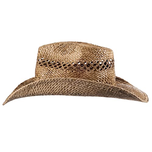 Mix Brown Western Hats For Women Cowboy Outback Raffia Sun Hat Cowgirl Summer Beach Hats Shapeable Wide Brim #TOP1