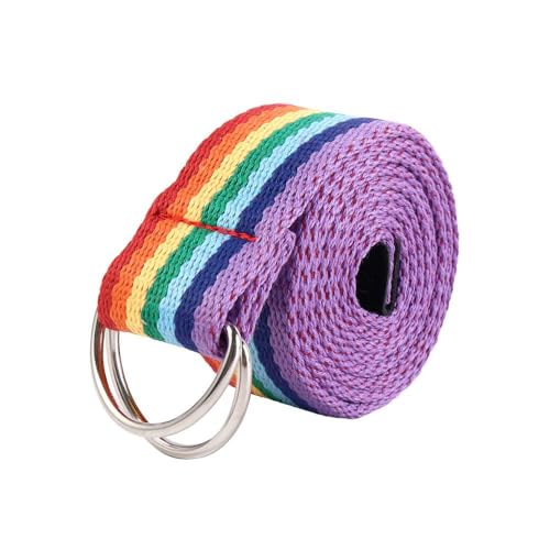 Rainbow Cloth Waist Belt, Men Belt Retro Casual Waistband Waist Belt, Male Female Waist Strap Buckle Belt