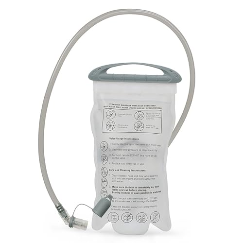 Generico - Generico Hydration Bag – Water Bag 1.5 L 31 x 17.5 cm, Translucent Tank with Large Opening, 102 cm Drinking Tubes | Hiking Bicycle Climbing Cycling Running Sport