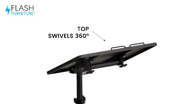 Amazon.com: Flash Furniture Macon Black Adjustable Height Steel