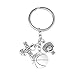Toyvian Porte-clés de Basketball Sports Métal Pendentif pour Décoration Ornement Cadeau