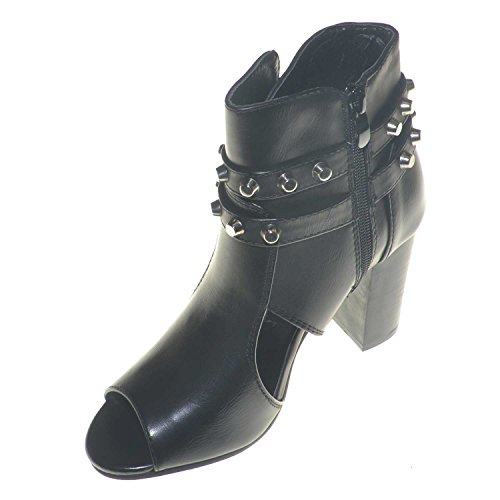 Scarpe Donna Tronchetto Moda Glamour con Cinturino...