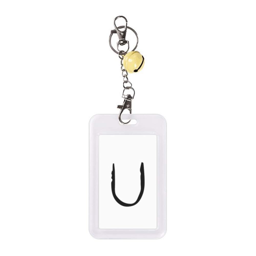Protection carte de crédit Upsilon Alphabet Grec au design graphique jaune