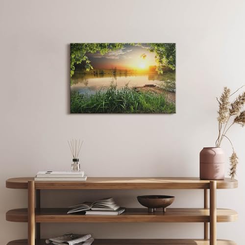 Image sur Toile Mur Vide Wallfluent Décoration Murale Coucher de Soleil - 2