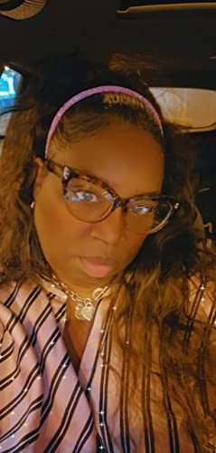 Image of FEISEDY Women Oversized Blue Light Blocking Computer Glasses Fake Nerd Cat Eye Glasses Frame Anti Eyestrain B2323