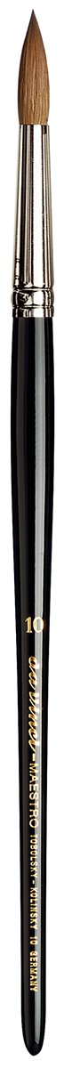 da Vinci Brushes da Vinci Series Maestro Paint Brush, Kolinsky Red Sable, Size 10 Watercolor Round