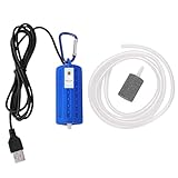 Foodie Puppies Mini USB Air Stone for Aquarium Fish Tank | Air Bubbler, Aquarium Oxygen Pump, and Low Power Usage