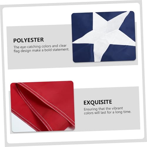 Drapeau du Texas en polyester résistant aux intempéries pour mât extérieur - 4
