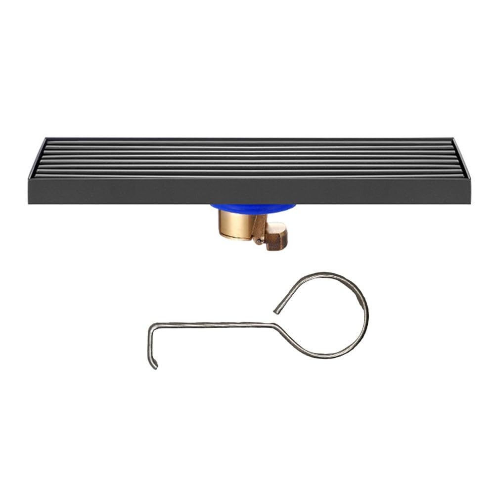 Siphon de douche linéaire anti-odeur en inox 304 gris pour résoudre les problèmes d'évacuation