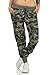 Produktbild Damen Freizeithose Sporthose Sweat Pants Camouflage lang (633), Grösse:M, Farbe:Armee