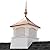 Good Directions 2130CV-742 30" Square Coventry Vinyl Victoria Copper Finial Cupola, White