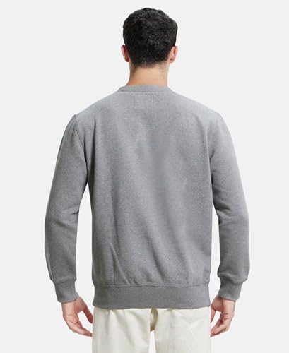 Image of Jockey US92 Men Super Combed Cotton Rich Fleece Sweatshirt with StayWarm Technology