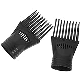 TIKODIDA Haartrockner Kammdüse 2 Stück Universeller Föhn Aufsatz aus Robustem Kunststoff Glättet und Entwirrt Haare Kompatibel mit Düsen 4,4 4,6cm für Glänzendes Styling