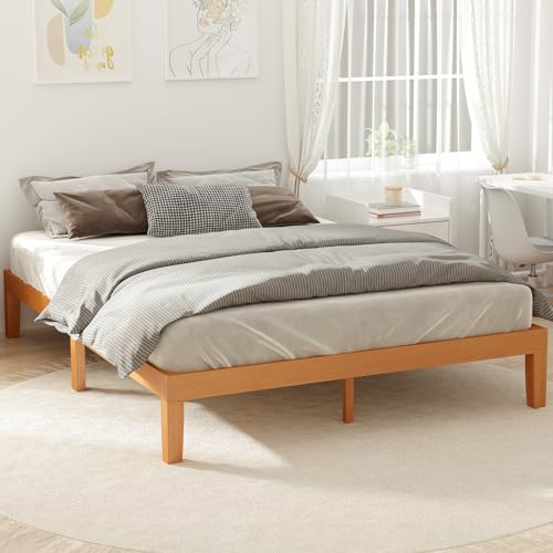 DUMOS Queen Solid Wood Bed Frame