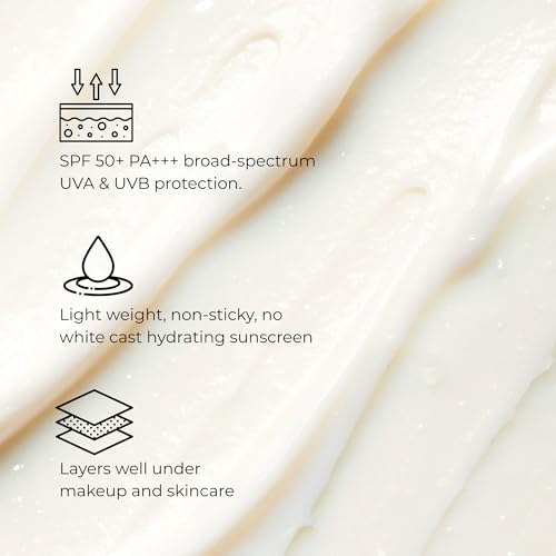 Image of THE FACECRAFT PROJECT Sunscreen SPF 50+ PA+++ Broad Spectrum UVA & UVB Protection, Lightweight Hydrating Cream with Aloe Vera, Non-Sticky, No White Cast, Daily Sun Care for Unisex Adults (50gm)