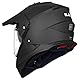 ILM Dual Sport Adventure Motocross Motorradhelm mit Pinlock kompatiblem Sonnenvisier ATV Dirt Bike Off Road Casco ECE Modell-WS902,Carbon, L