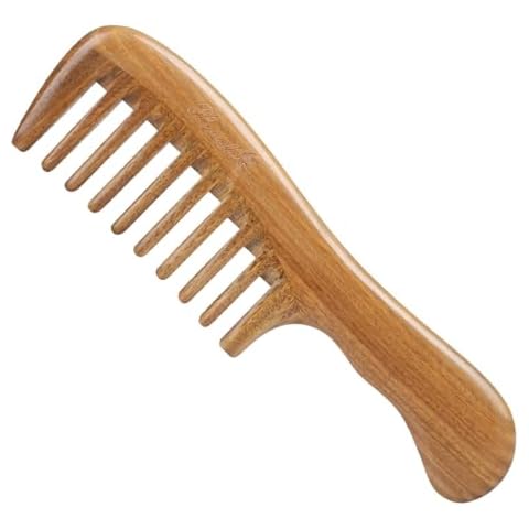 JYTDBCS Handmade Sandalwood Wide Tooth Comb Cover