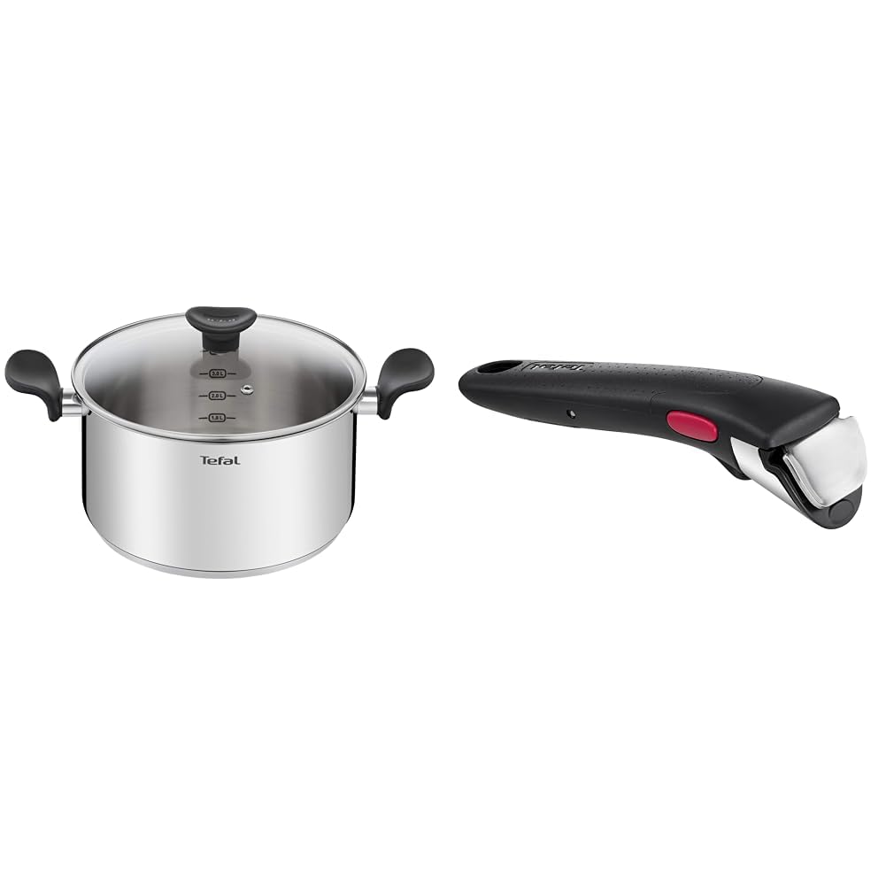 Tefal Faitout 24 cm, couscoussier inox, 5 L, induction