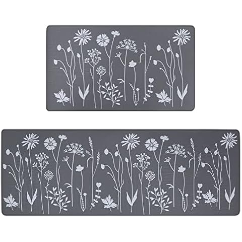 RLAVBL Kitchen Mats Set with Non-Slip Features Cover