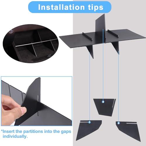 Organizador para guantera ABS negro miniatura 4
