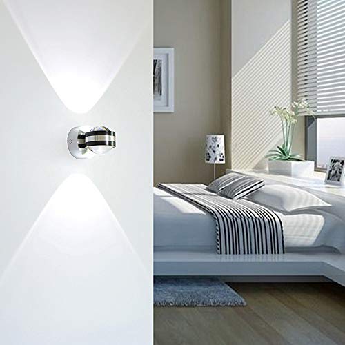Aplique de pared LED 4W luz cálida para pasillo y espejo de dormitorio 7