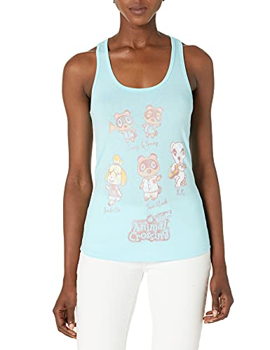 Camiseta Nintendo de manga corta para mujer azul talla M con estampado original Character Textbook